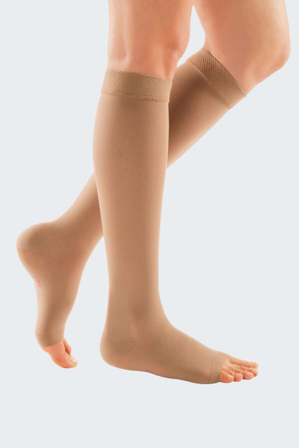 Mediven Chaussette Elegance 20 Caramel Pied Ouvert