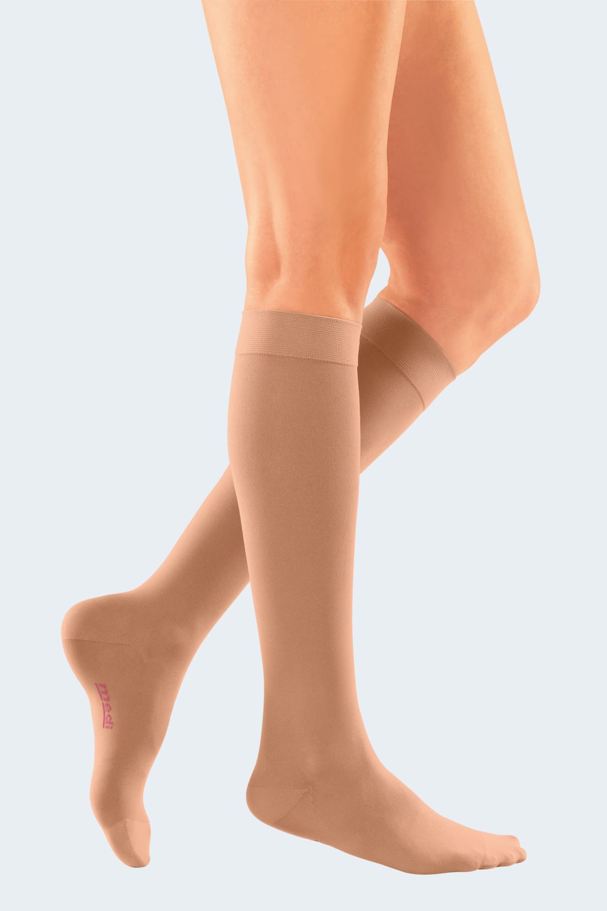 medi - Chaussettes de contention femme (pied ouvert) microtec