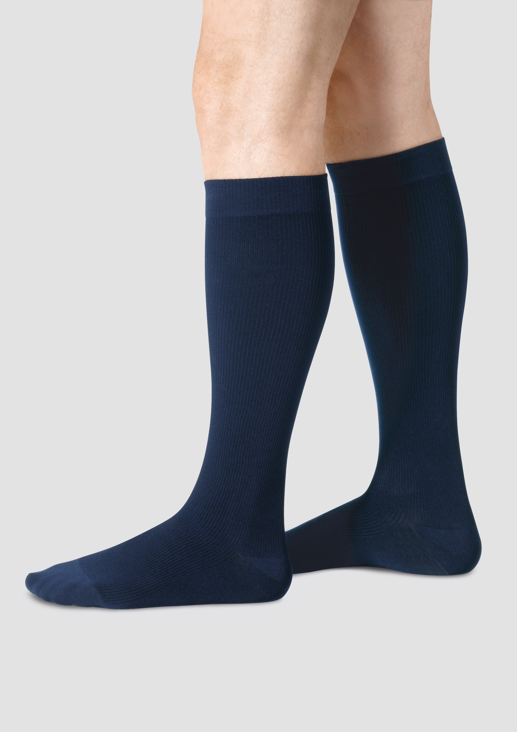 juzo chaussette confort coton bleu