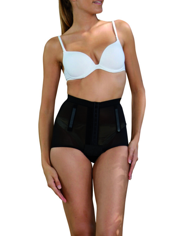 cerecare 022 ceinture basse femme noir ouv centrale plastique