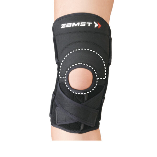 zamst zk 7 genouillère ligamentaire sport details avant