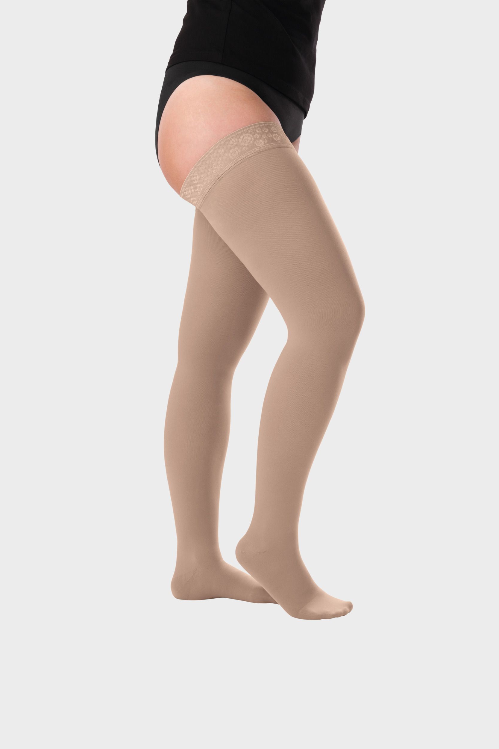 Bas Juzo Dynamic coton classe 2 pied ouvert pour lymphoedeme et lipoedeme – Image 2