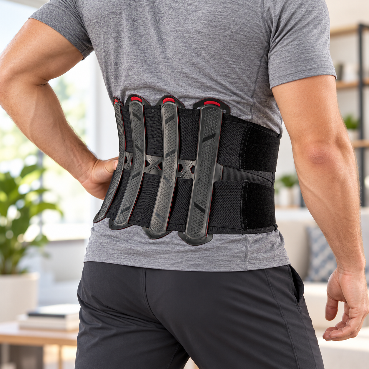 Ceinture lombaire renforcée DonJoy Powerstrap hauteur 26cm pour les personnes actives – Image 5